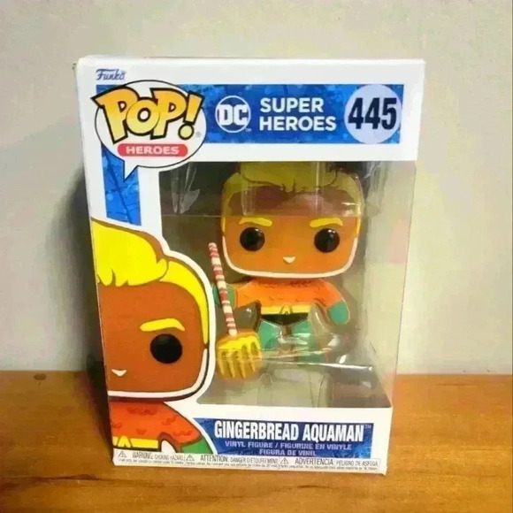 Funko pop 445 dc super heros Gingerbread Aquaman - Picture 1 of 6